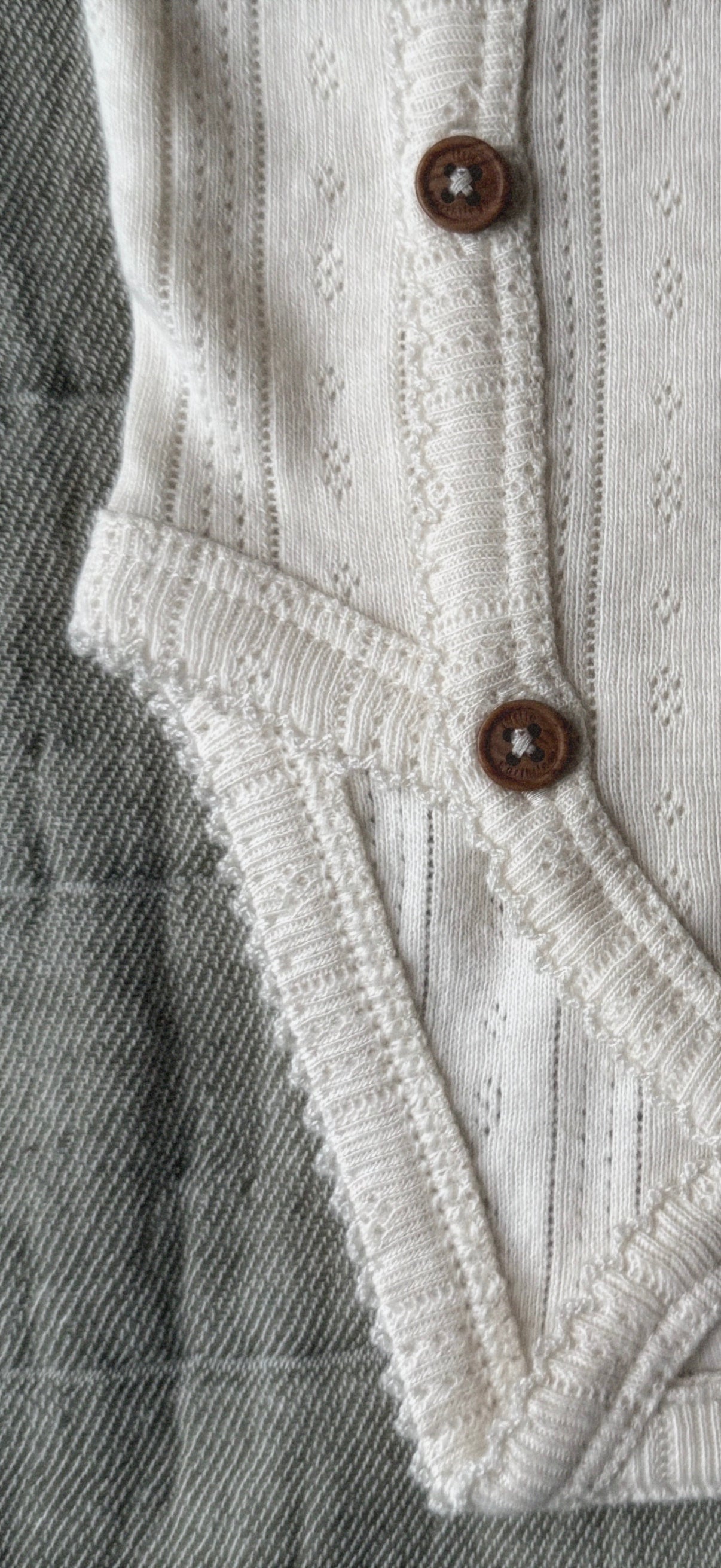 Organic Cotton Pointelle Baby Vest