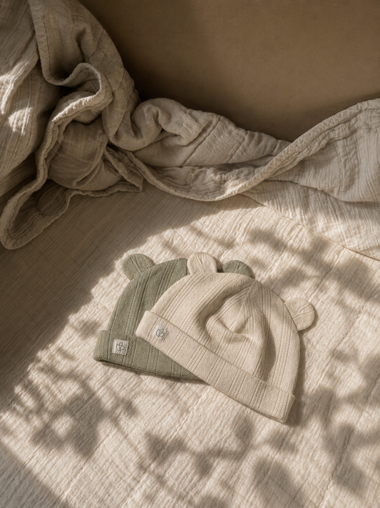 Organic Cotton Pointelle Baby Hat