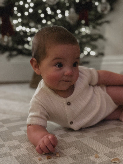 Organic Cotton Pointelle Baby Vest