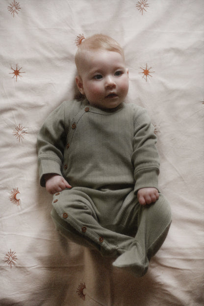 Organic Cotton Pointelle Baby Onesie