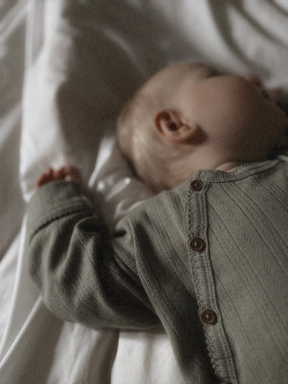 Organic Cotton Pointelle Baby Onesie