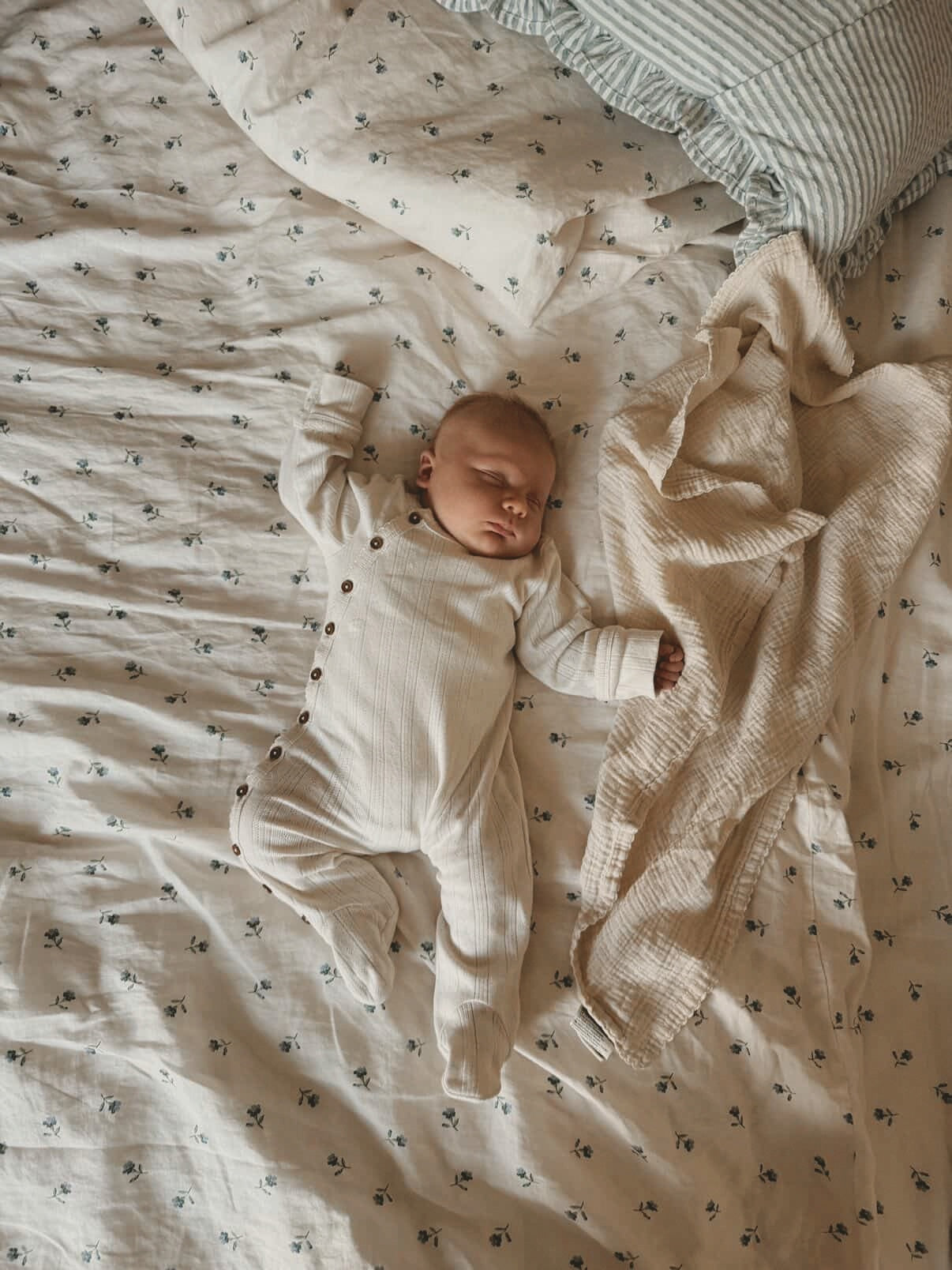 Organic Cotton Pointelle Baby Onesie