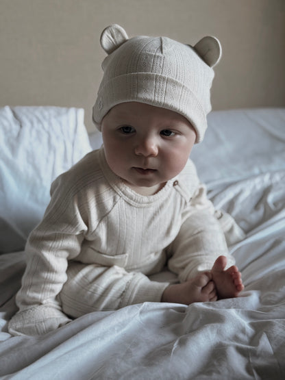 Organic Cotton Pointelle Baby Hat