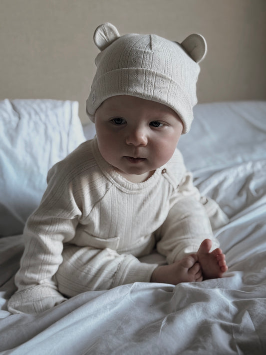 Organic Cotton Pointelle Baby Hat