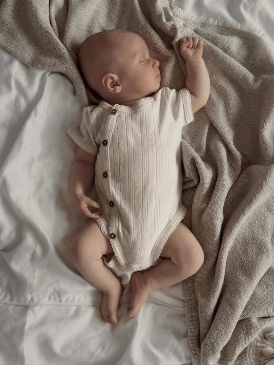 Organic Cotton Pointelle Baby Vest