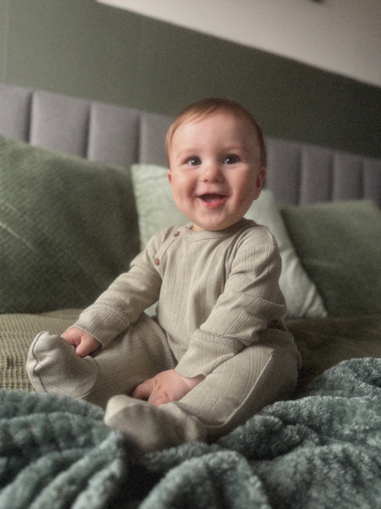 Organic Cotton Pointelle Baby Onesie