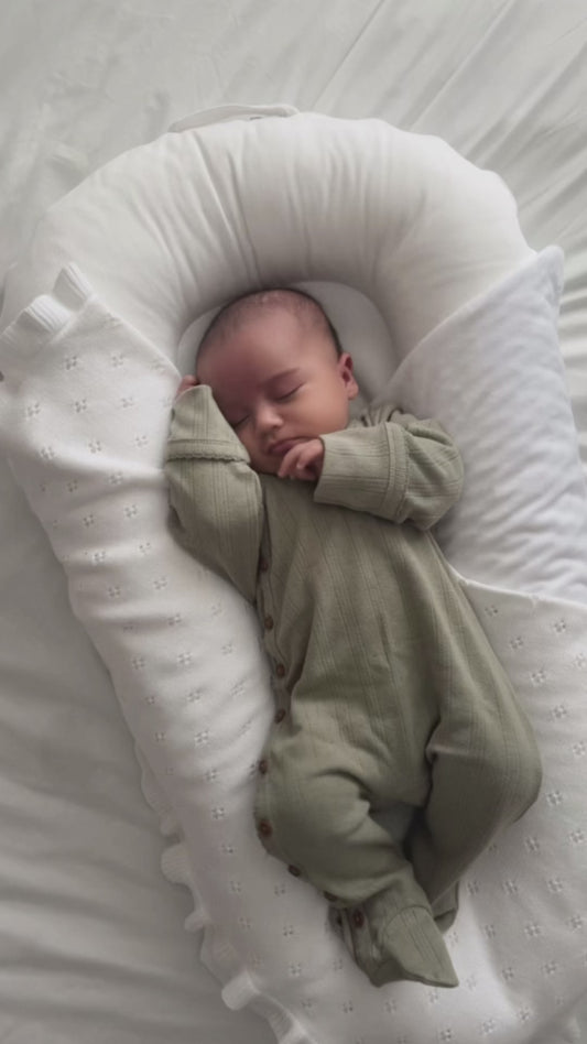 Organic Cotton Pointelle Baby Onesie