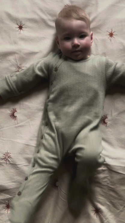 Organic Cotton Pointelle Baby Onesie